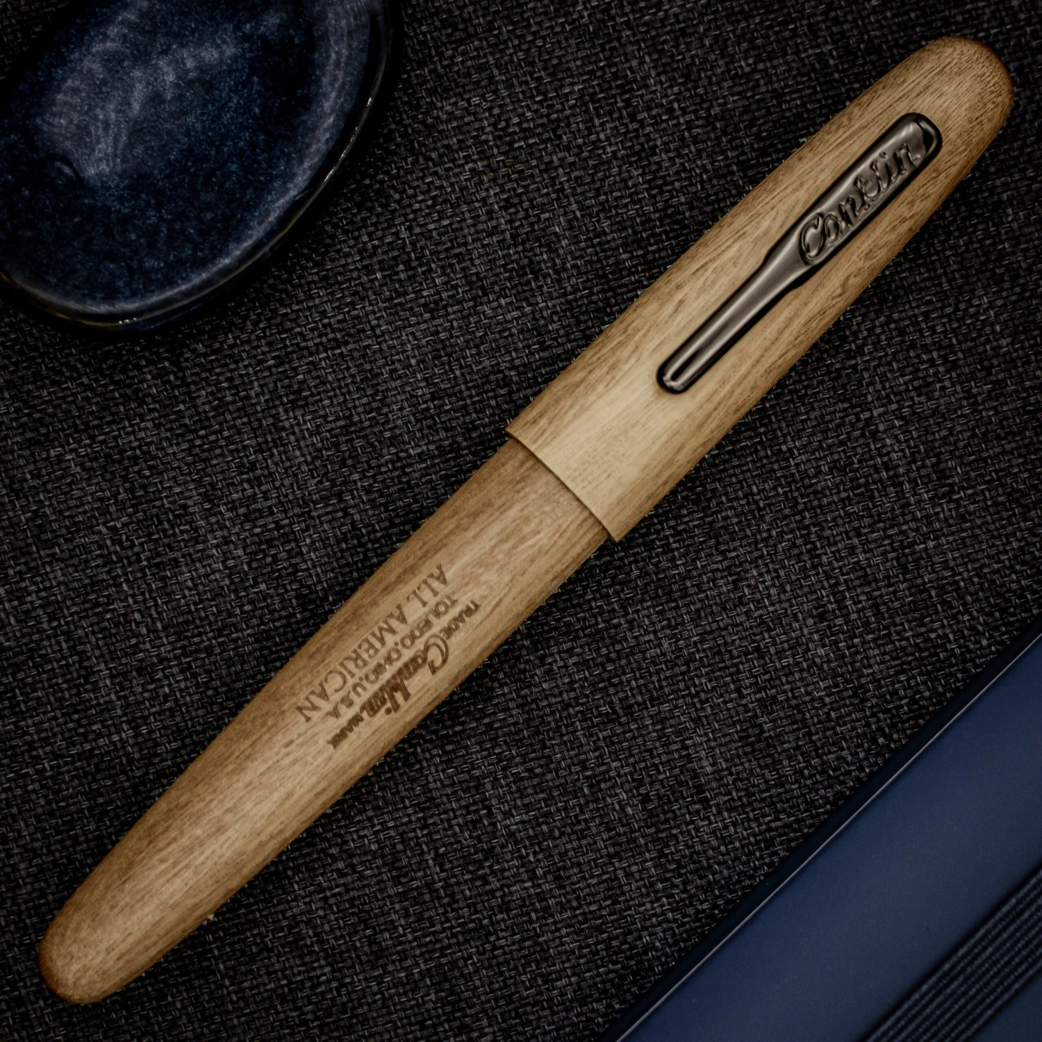 Conklin All American Pau-Preto Limited Edition Rollerball Pen, Gunmetal Trim - Image 2