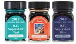 Monteverde 30ml Special Edition Fountain Pen Ink Bottle Set, Teal, Coral, Blue