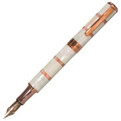 Monteverde Regatta Mother Of Pearl Fountain Pen, Rosegold Trim