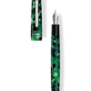 Tibaldi N60 Emerald Green Resin Fountain Pen, Palladium Trim, Extra-Fine Nib