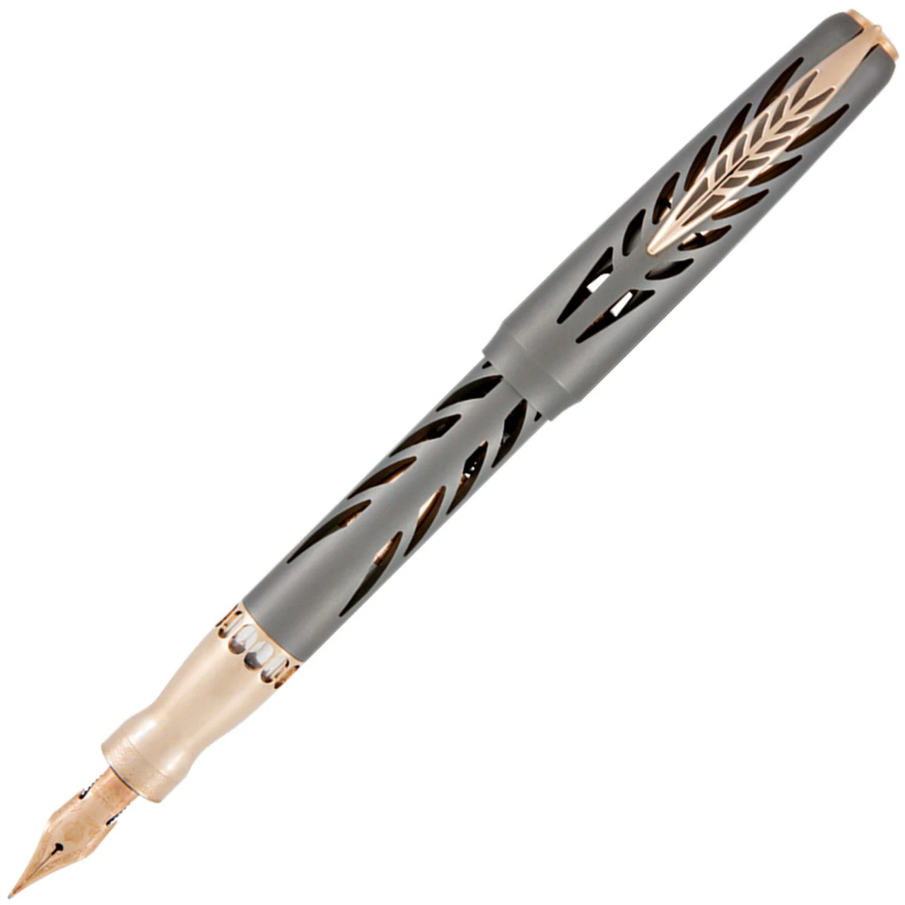 Pineider Limited Edition Arman Trilogy Fountain Pen, Aluminum